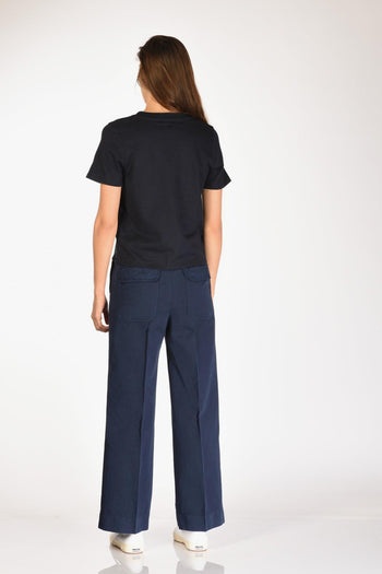 Paris Maglia Girocollo Blu Donna - 5