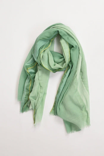 Sciarpa Stampata Verde Donna - 2