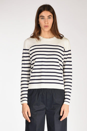 Maglia Rigata Bianco/blu Donna - 2