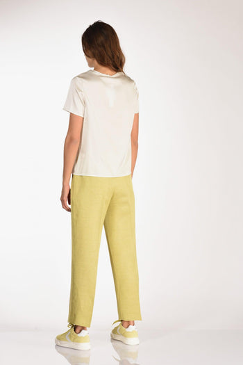 Tshirt Seta Bianco Donna - 5