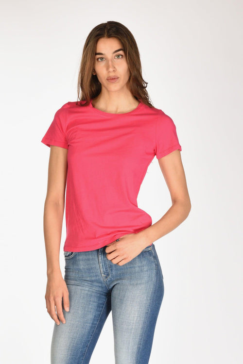 Paris Maglia Girocollo Fucsia Donna