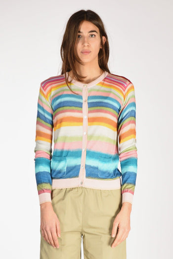 Maglia Stampata Azzurro/rosa/verde Donna - 2