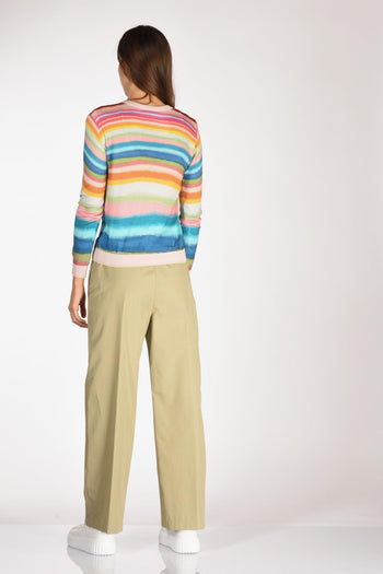 Maglia Stampata Azzurro/rosa/verde Donna - 5