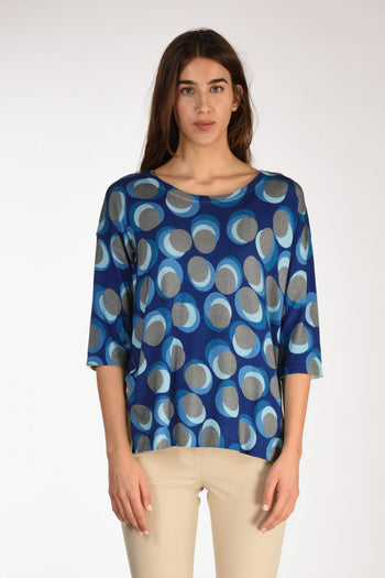 Maglia Stampata Blu/azzurro Donna - 2