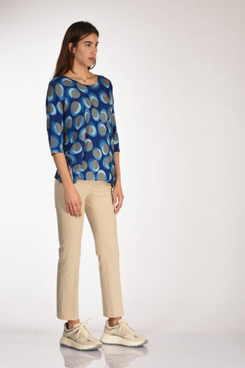 Maglia Stampata Blu/azzurro Donna - 4