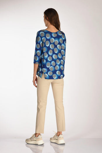 Maglia Stampata Blu/azzurro Donna - 5