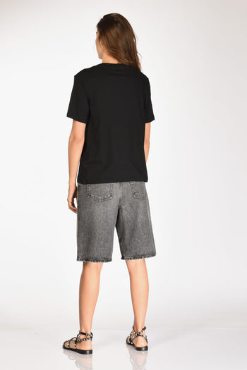 Paris Maglia Girocollo Nero Donna - 5