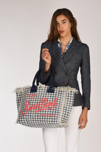 Saint Barth Borsa Vanity Blu/bianco Donna - 2