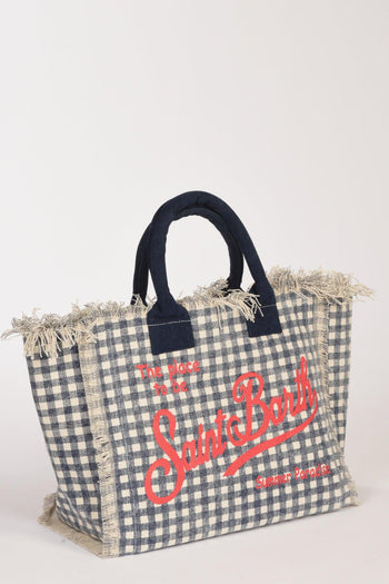 Saint Barth Borsa Vanity Blu/bianco Donna - 4