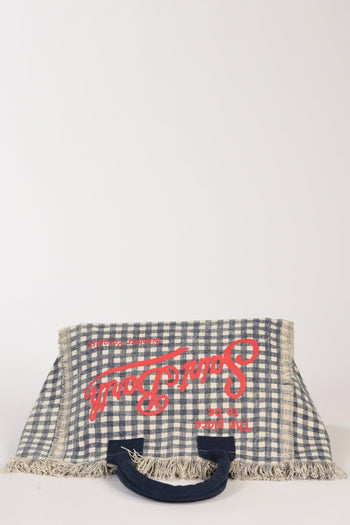 Saint Barth Borsa Vanity Blu/bianco Donna - 6