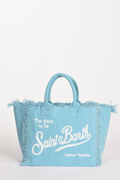 Saint Barth Borsa Vanity Bianco/azzurro Donna