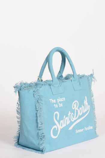 Saint Barth Borsa Vanity Bianco/azzurro Donna - 3