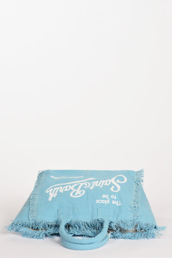 Saint Barth Borsa Vanity Bianco/azzurro Donna - 6
