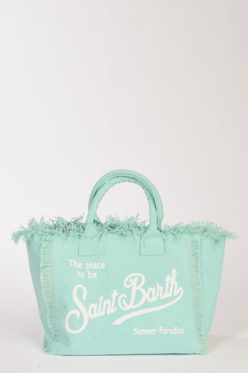 Saint Barth Borsa Vanity Azzurro/bianco Donna