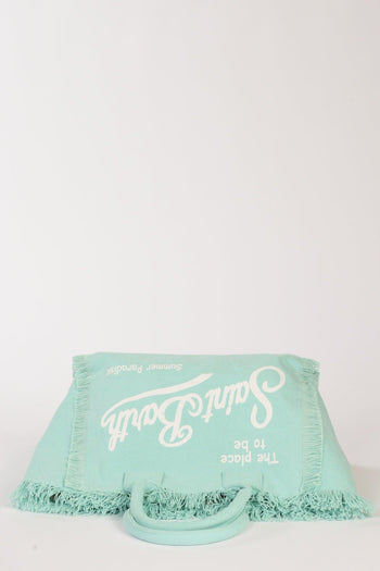 Saint Barth Borsa Vanity Azzurro/bianco Donna - 6