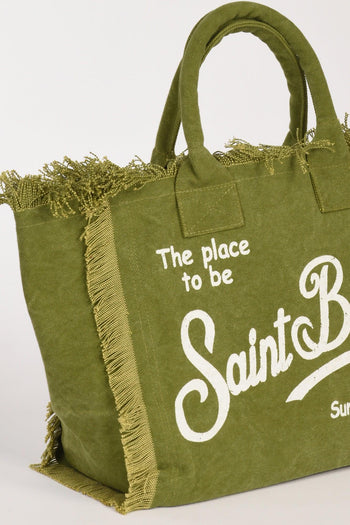 Saint Barth Borsa Vanity Verde/bianco Donna - 4