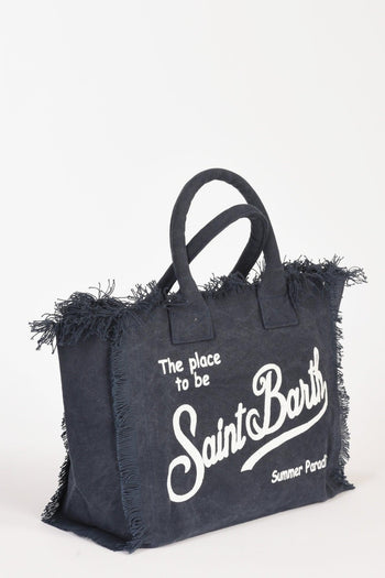 Saint Barth Borsa Vanity Blu/bianco Donna - 5