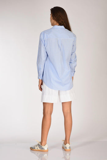 Saint Barth Camicia Brigitte Azzurro/bianco/multicolor Donna - 5