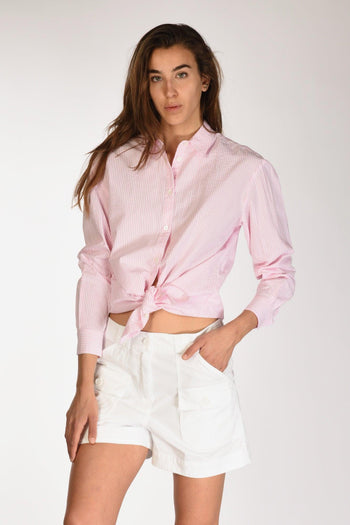 Saint Barth Camicia Brigitte Rosa/bianco Donna - 2
