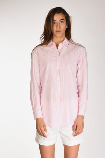Saint Barth Camicia Brigitte Rosa/bianco Donna - 3