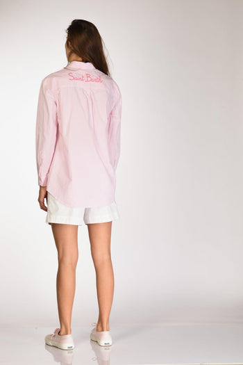 Saint Barth Camicia Brigitte Rosa/bianco Donna - 6