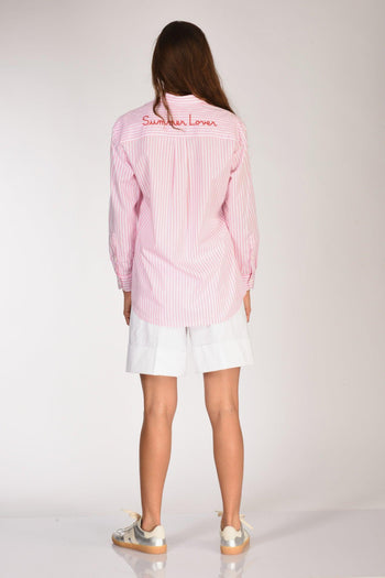 Saint Barth Camicia Brigitte Rosa/bianco Donna - 5