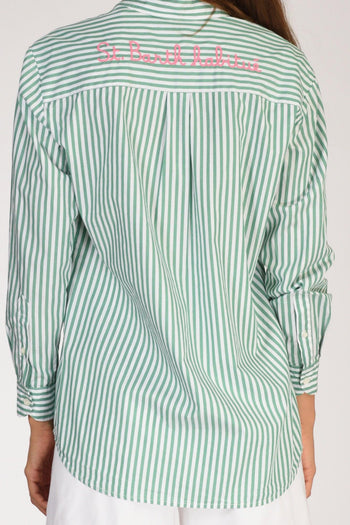 Saint Barth Camicia Brigitte Verde/rosa/bianco Donna - 4