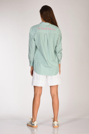 Saint Barth Camicia Brigitte Verde/rosa/bianco Donna - 5