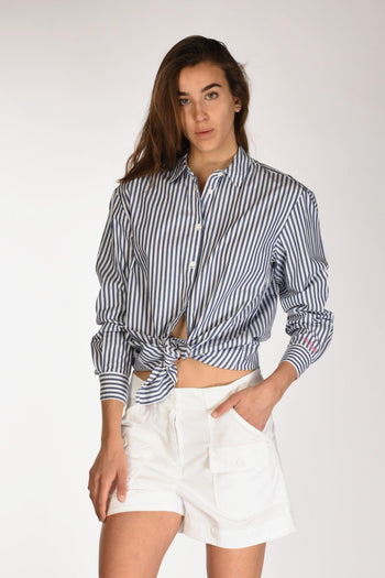 Saint Barth Camicia Brigitte Blu/bianco Donna - 2