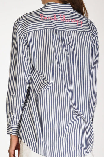 Saint Barth Camicia Brigitte Blu/bianco Donna - 5