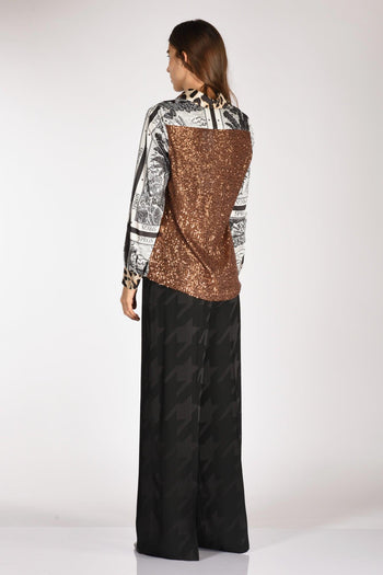 Camicia Stampa Bianco/nero Donna - 5