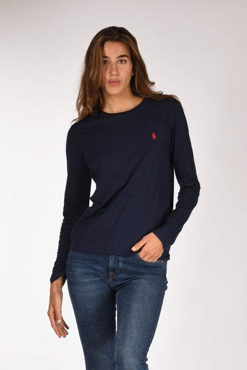 T-shirt M/l Blu Donna