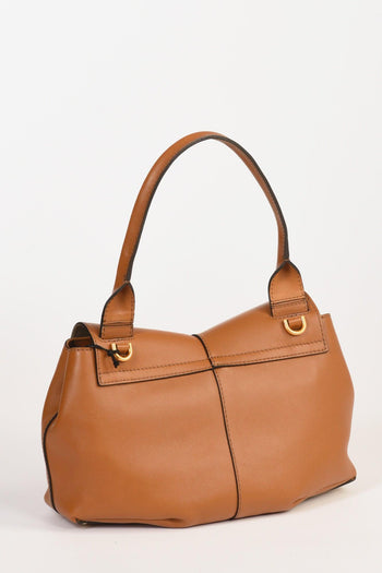 Borsa Eloise Beige Cuoio Donna - 5