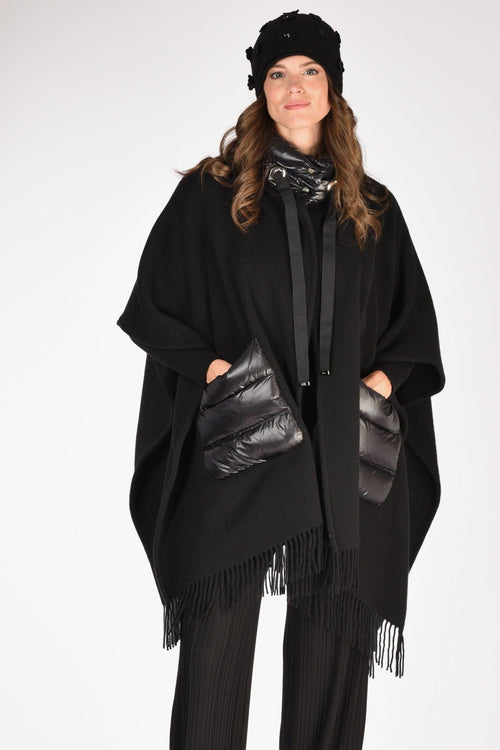 Poncho Warmy Nero Donna