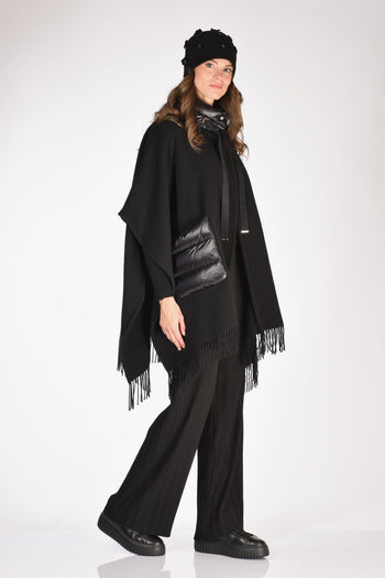 Poncho Warmy Nero Donna - 4
