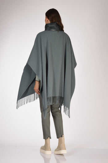 Poncho Warmy Azzurro Scuro Donna - 5