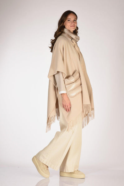 Poncho Warmy Beige Donna