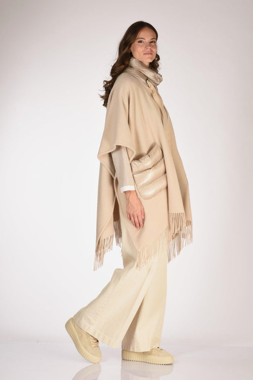 Poncho Warmy Beige Donna
