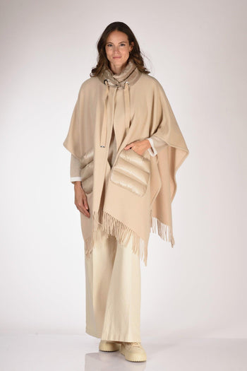 Poncho Warmy Beige Donna - 2