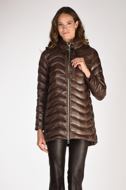 Piumino Onda Marrone Donna