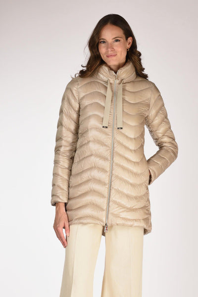 Piumino Onda Beige Donna