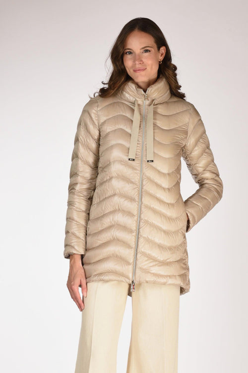 Piumino Onda Beige Donna
