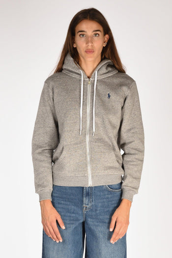 Felpa Full Zip Grigio Donna - 2
