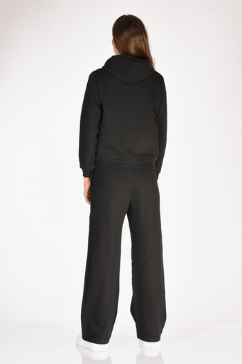 Felpa Full Zip Nero Donna - 5