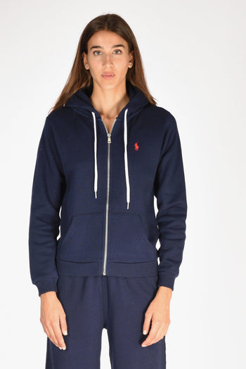 Felpa Full Zip Blu Donna - 2