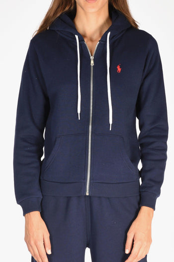 Felpa Full Zip Blu Donna - 3