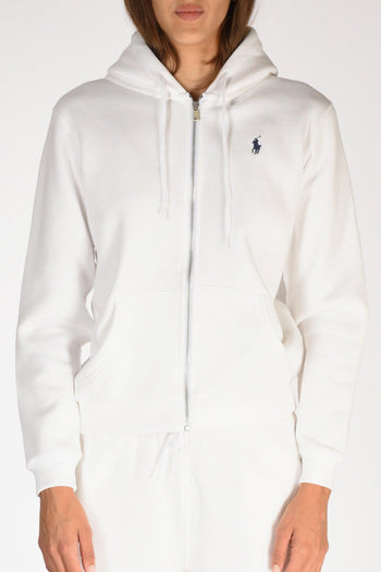 Felpa Full Zip Bianco Donna - 3