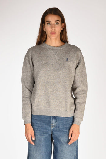 Felpa Girocollo Grigio Donna - 2