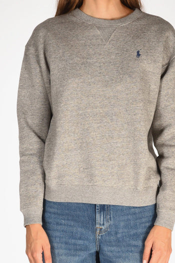 Felpa Girocollo Grigio Donna - 3