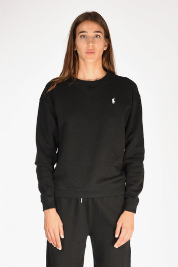 Felpa Girocollo Nero Donna - 2